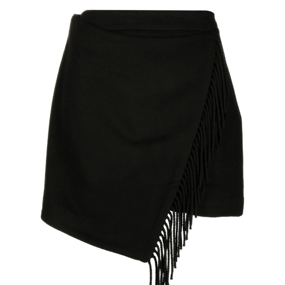 Milly Wool Saylor Fringe Skirt